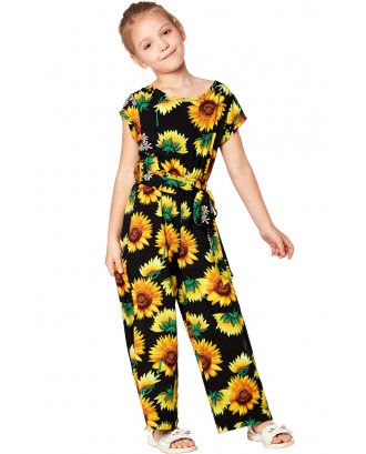 Black Sunflower Jumpsuit
