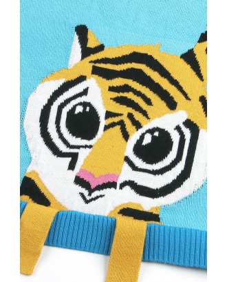 Sapphire Tiger Baby Receiving Blanket